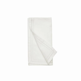 Ivory Cocktail Napkins with Double Eyelet Border mini desktop sculpture