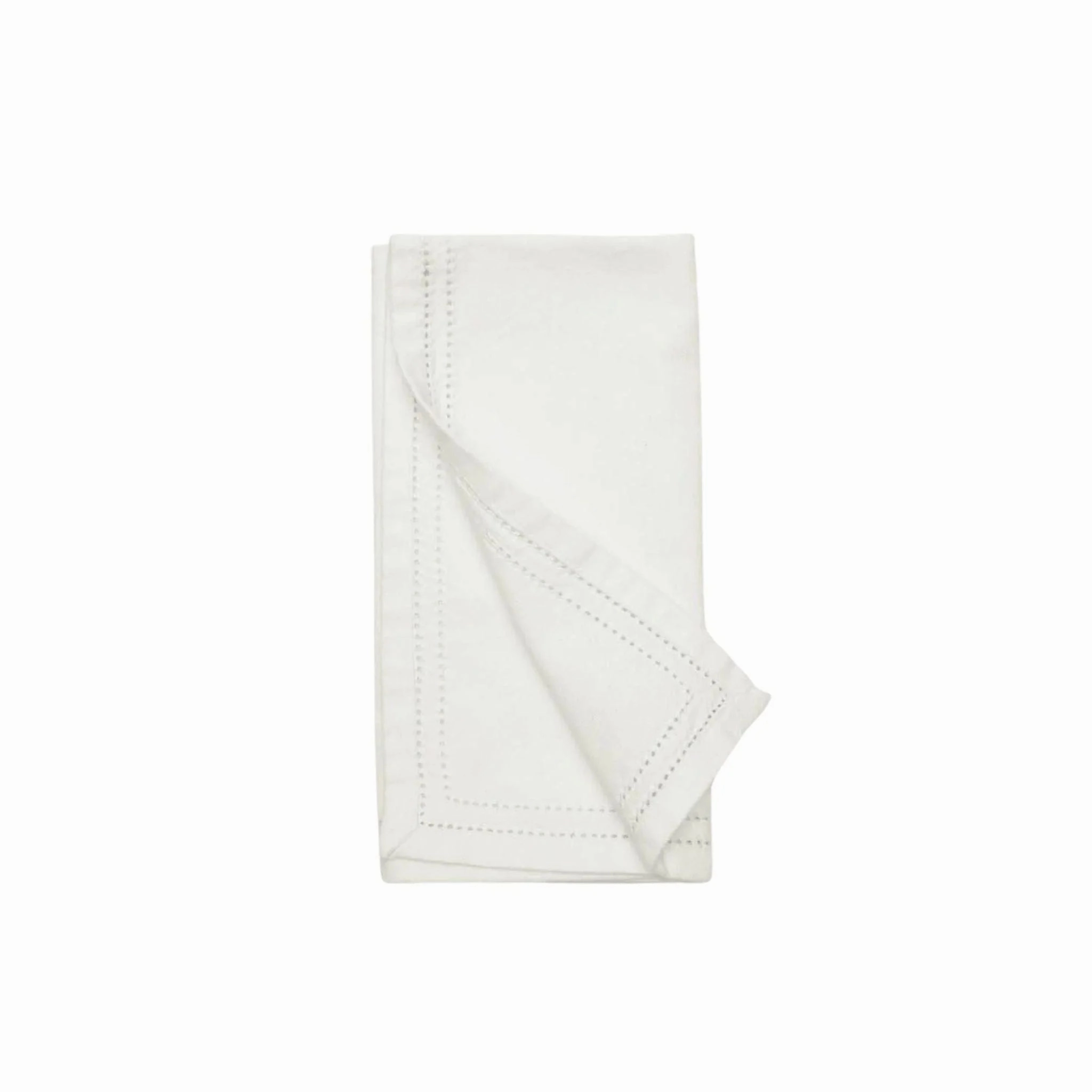Ivory Dinner Napkins with Double Eyelet  Border cute desktop display