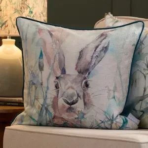 Jack Rabbit Printed Piped Cushion Blue modern fashion rug  