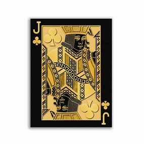 Jack of Clubs by Frank Amoruso framed mural artwork