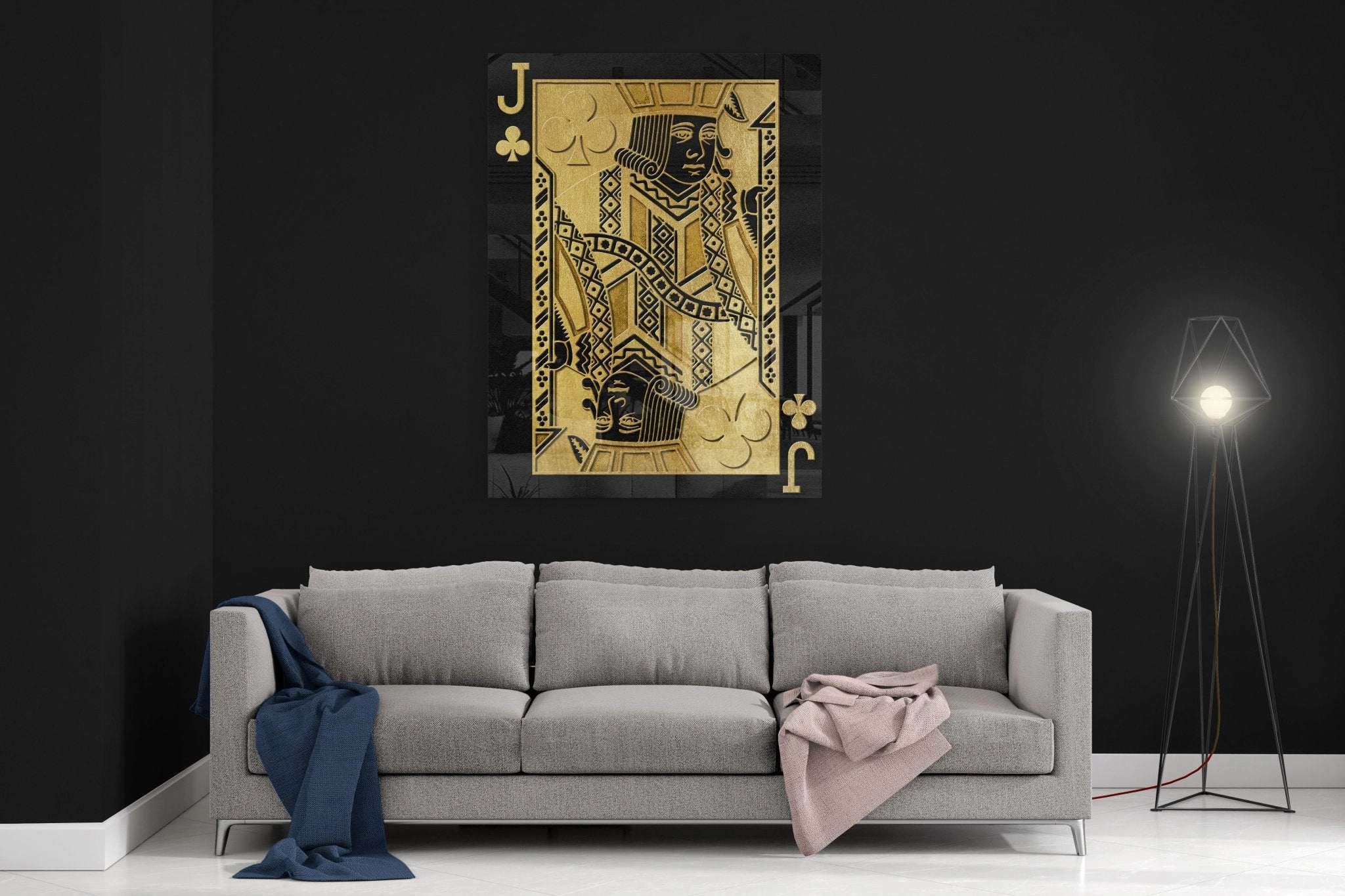 Jack of Clubs by Frank Amoruso Goldseries on acrylic 