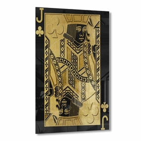 Jack of Clubs by Frank Amoruso Goldseries on acrylic framed mural artwork