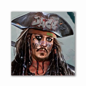 Jack Sparrow by Zuppini framed mural artwork