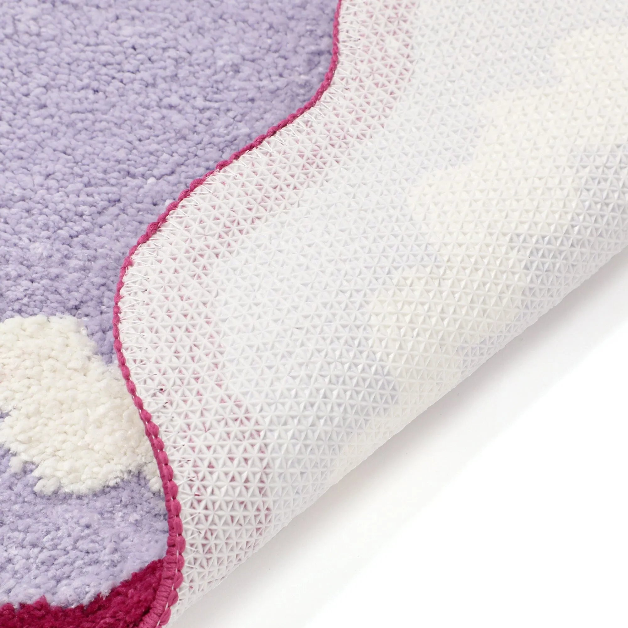Jagged Round Mat Pink