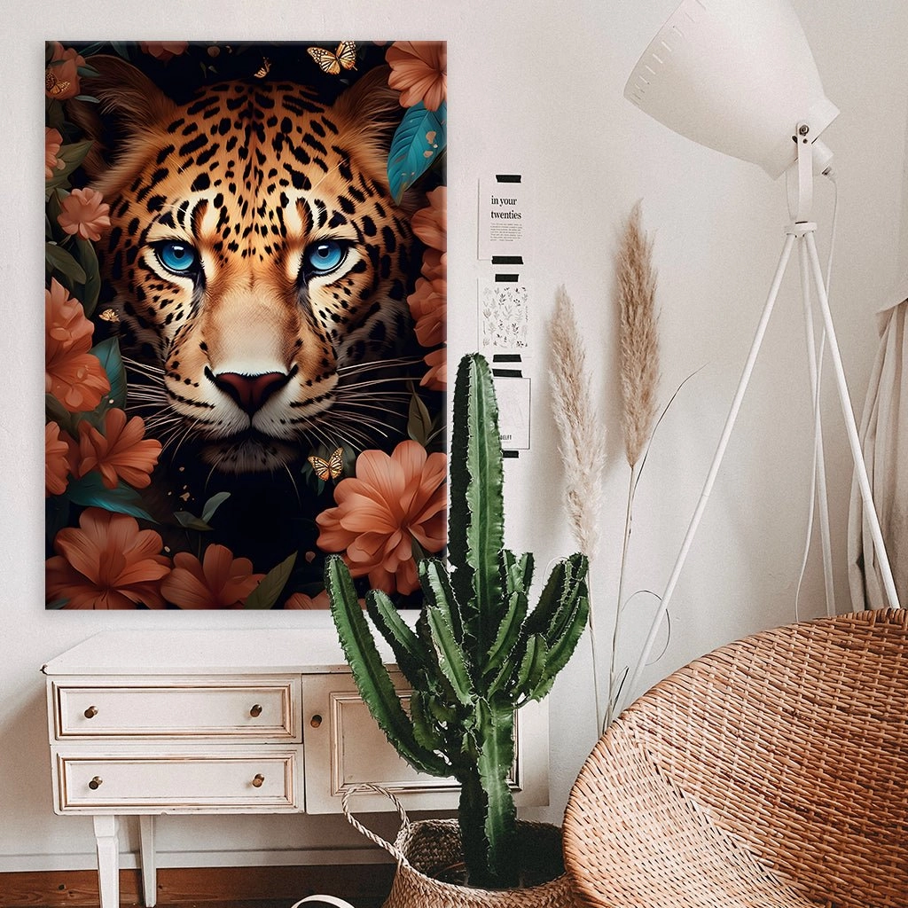 Jaguar Flowers by Rosa Piazza