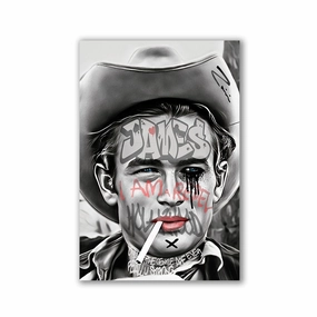 James Dean by Zuppini framed mural artwork