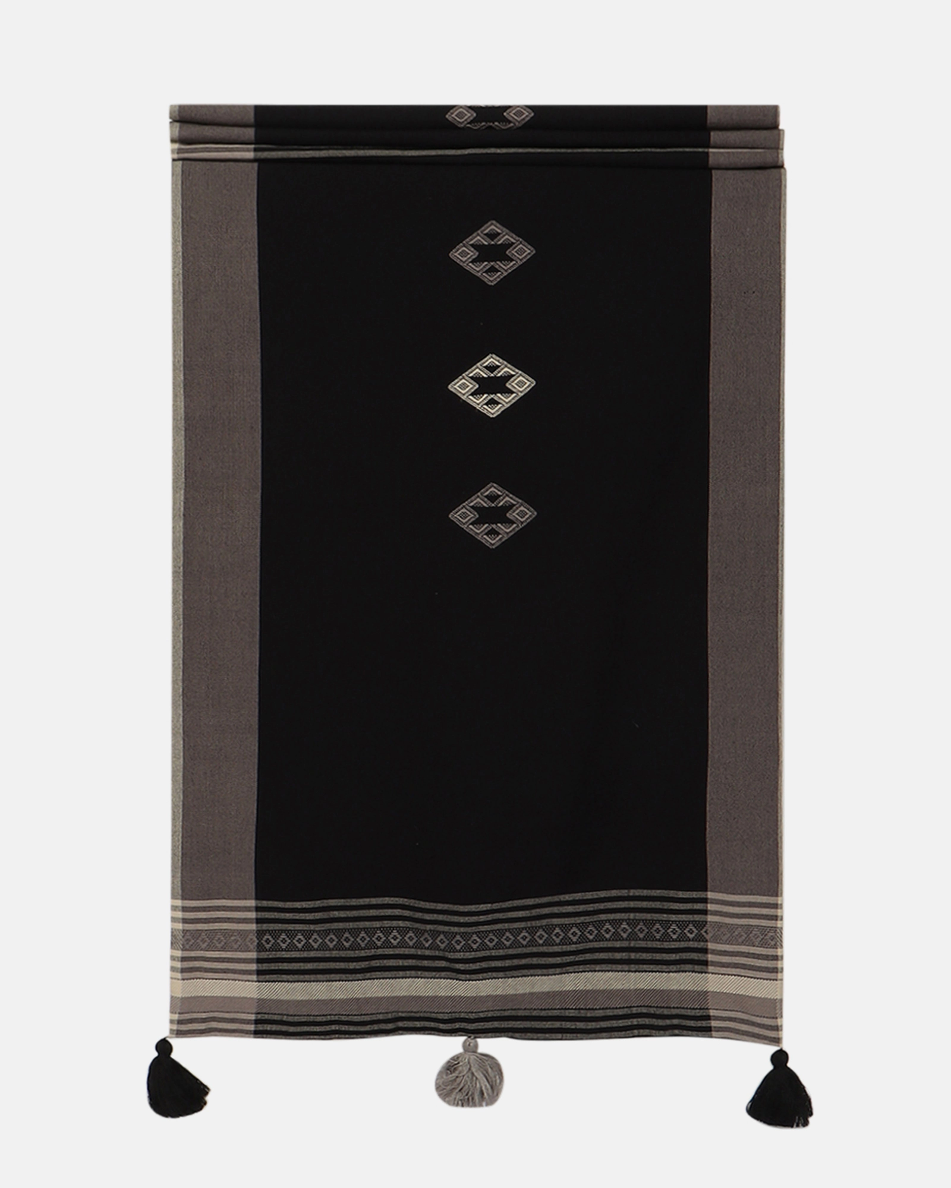 Janya Extra Weft Cotton Table Runner ceramic table ornament