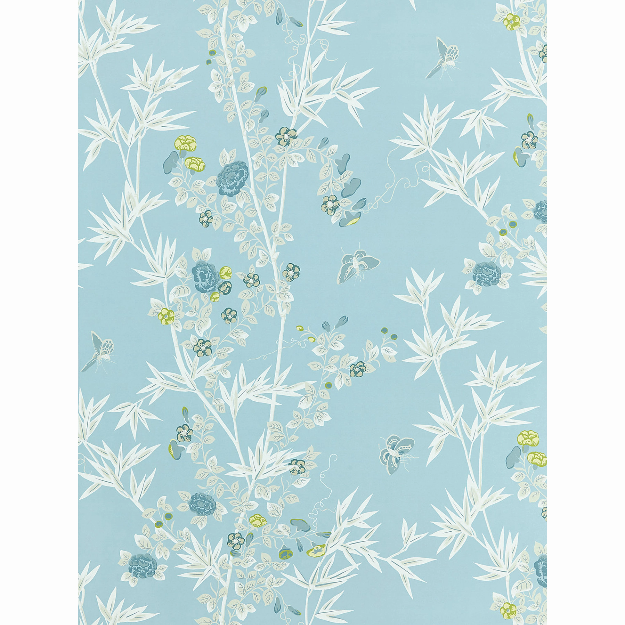 Jardin De Chine Wallcovering in Ciel Aqua