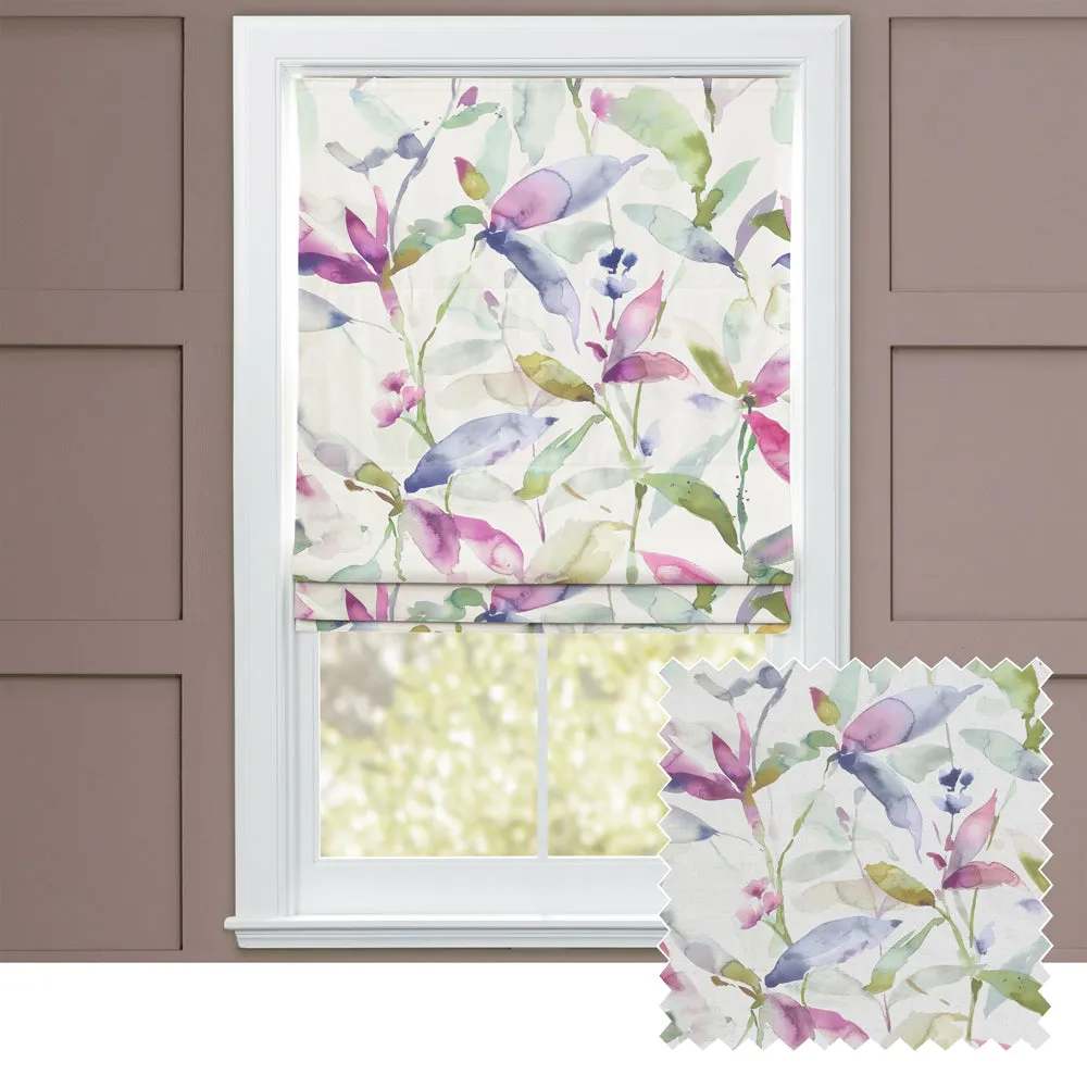 Jarvis Printed Cotton Made to Measure Roman Blinds Summer chic floor carpet  