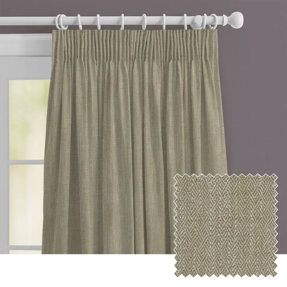 Jedburgh Textured Woven Made to Measure Curtains Biscuit chic floor carpet  