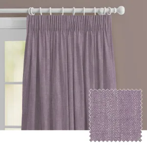 Jedburgh Textured Woven Made to Measure Curtains Damson chic floor carpet  