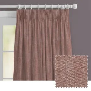 Jedburgh Textured Woven Made to Measure Curtains Garnet chic floor carpet  