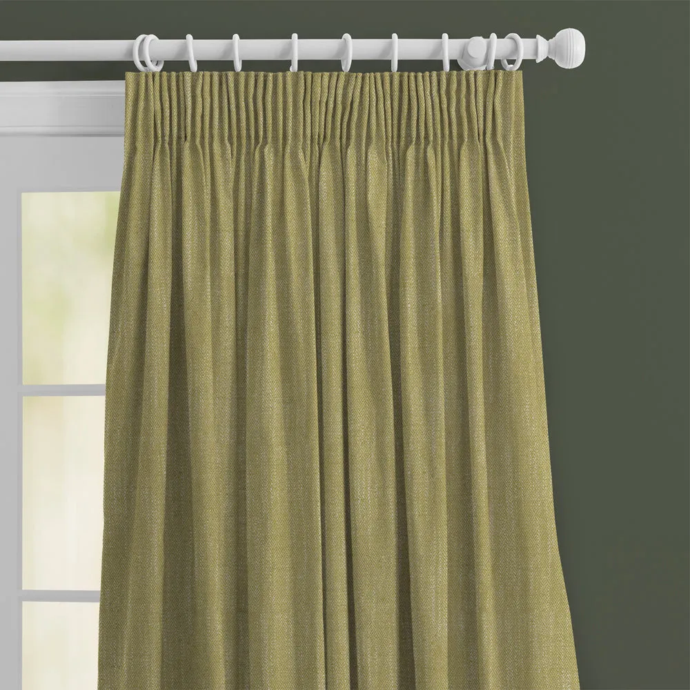 Jedburgh Textured Woven Made to Measure Curtains Meadow