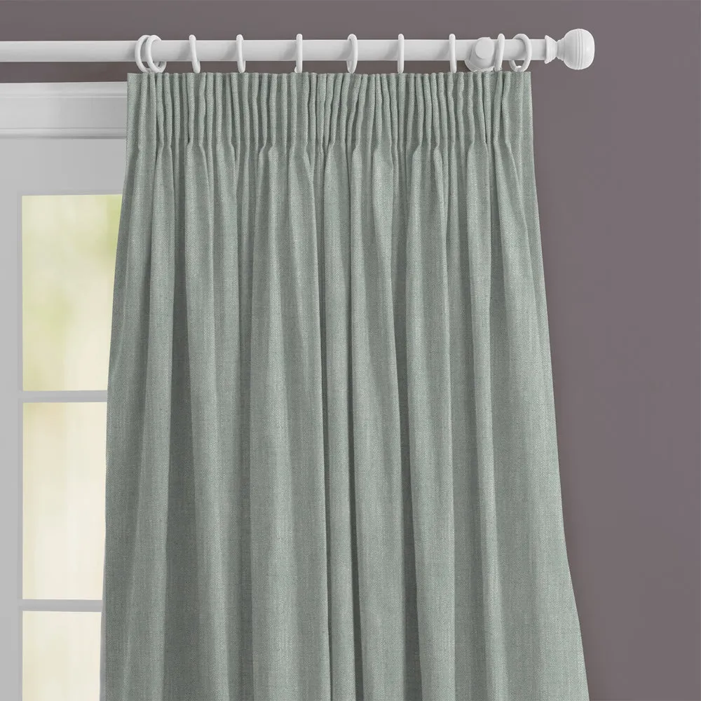 Jedburgh Textured Woven Made to Measure Curtains Mineral