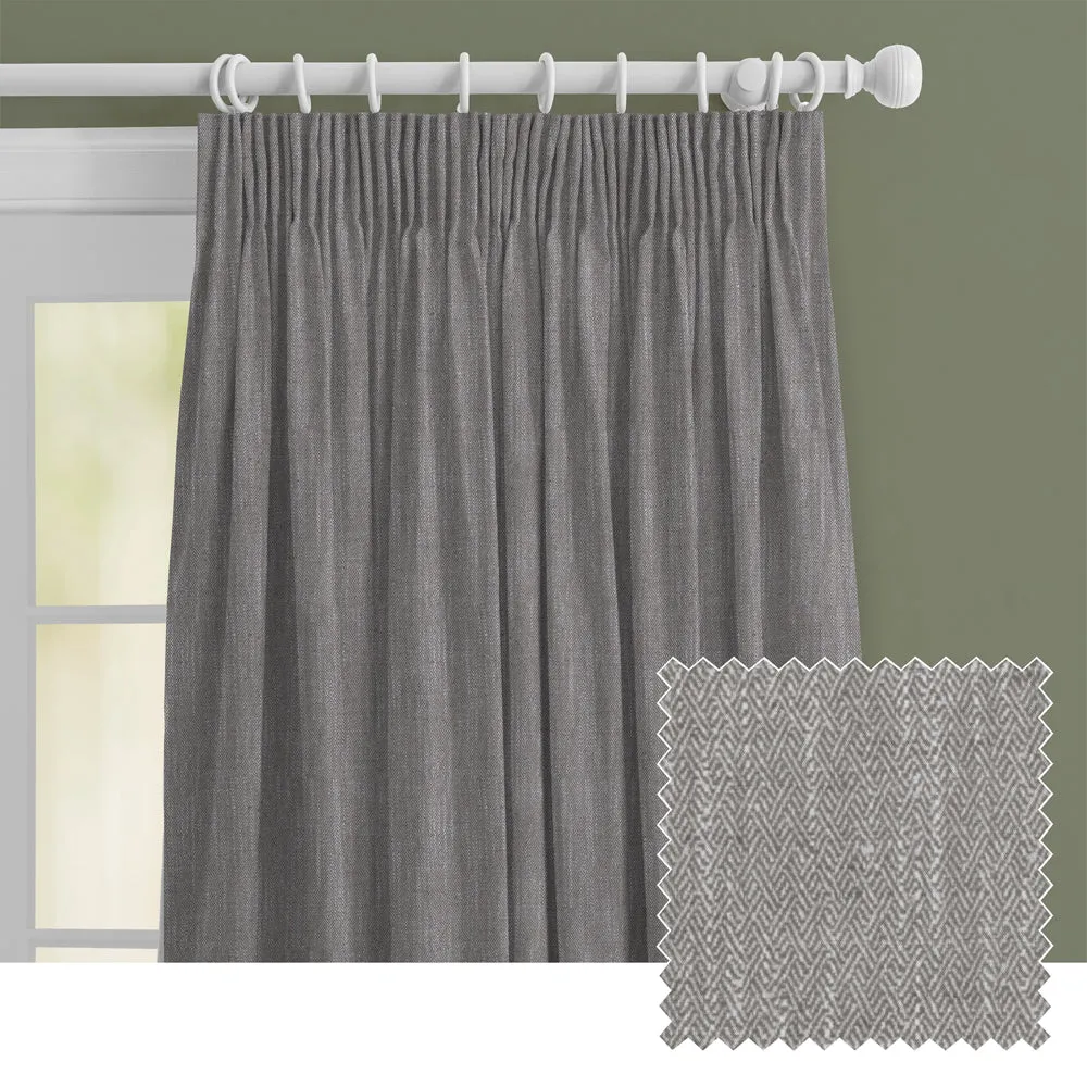 Jedburgh Textured Woven Made to Measure Curtains Mushroom chic floor carpet  