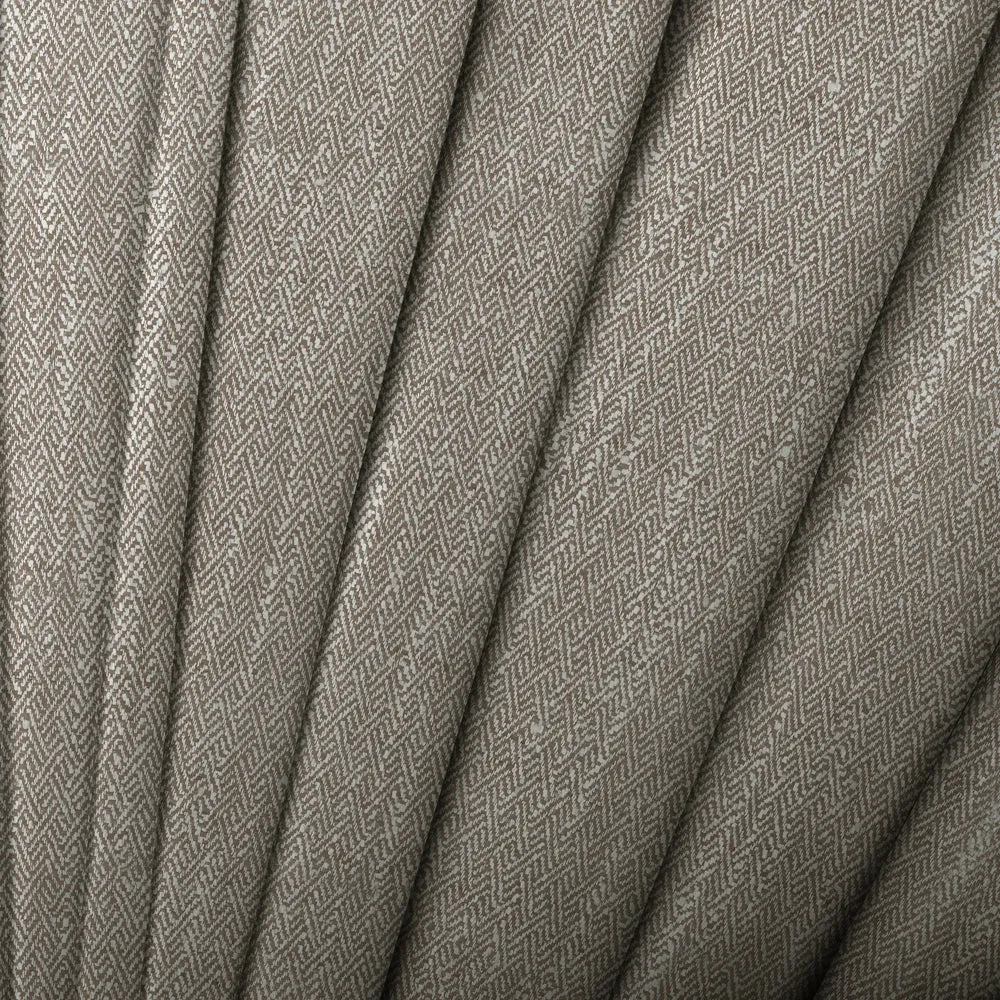 Jedburgh Textured Woven Made to Measure Curtains Nut