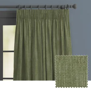 Jedburgh Textured Woven Made to Measure Curtains Sage chic floor carpet  