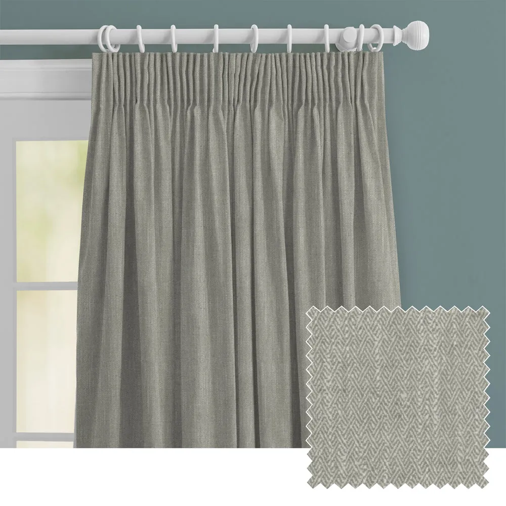 Jedburgh Textured Woven Made to Measure Curtains Silver chic floor carpet  