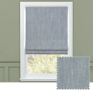 Jedburgh Textured Woven Made to Measure Roman Blinds Bluebell modern fashion rug  