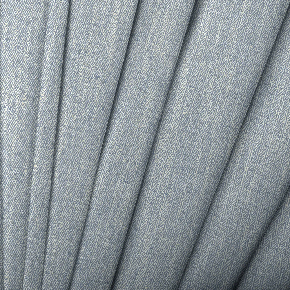 Jedburgh Textured Woven Made to Measure Roman Blinds Bluebell