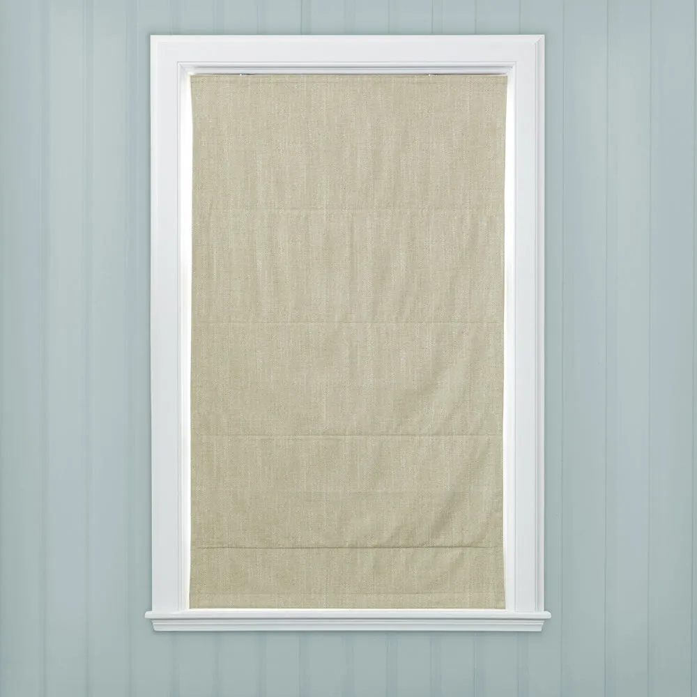 Jedburgh Textured Woven Made to Measure Roman Blinds Cream