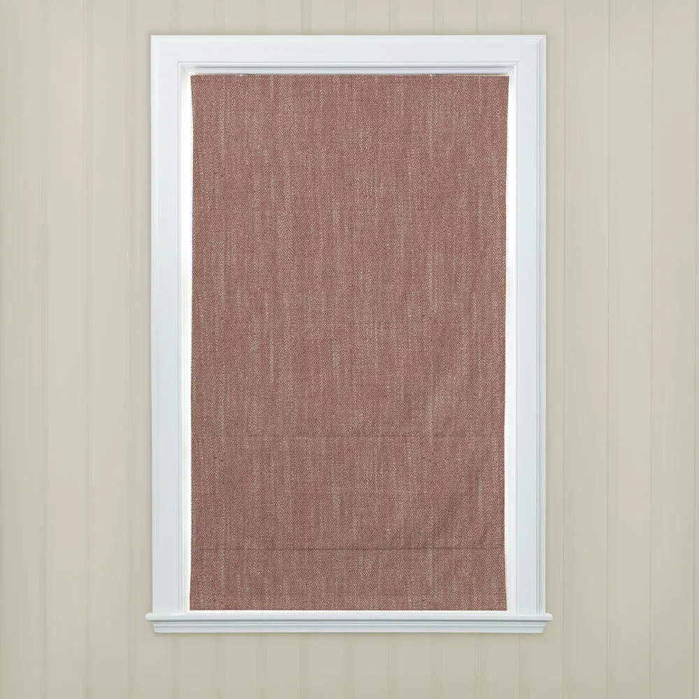 Jedburgh Textured Woven Made to Measure Roman Blinds Garnet