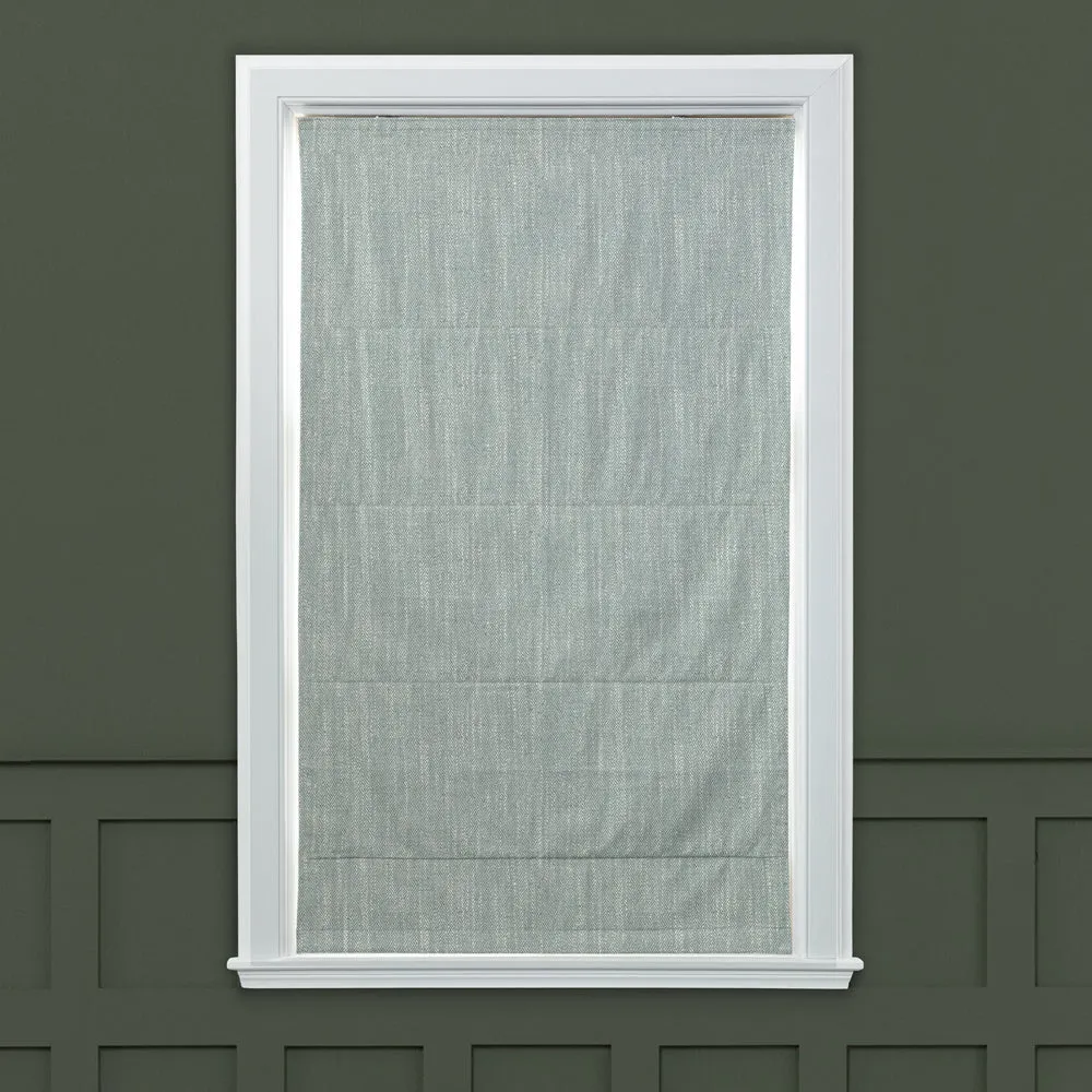 Jedburgh Textured Woven Made to Measure Roman Blinds Mineral