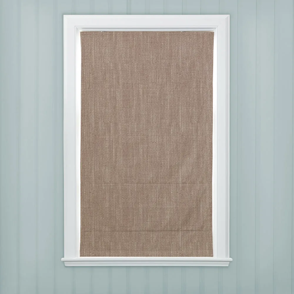 Jedburgh Textured Woven Made to Measure Roman Blinds Rust