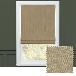 Jedburgh Textured Woven Made to Measure Roman Blinds Sand chic floor carpet  