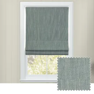Jedburgh Textured Woven Made to Measure Roman Blinds Teal chic floor carpet  