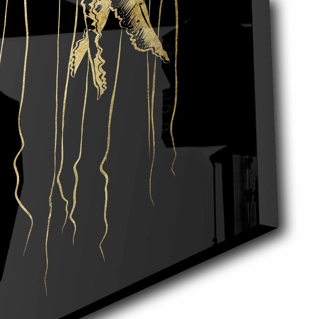 Jellyfish Gold on Acrylic