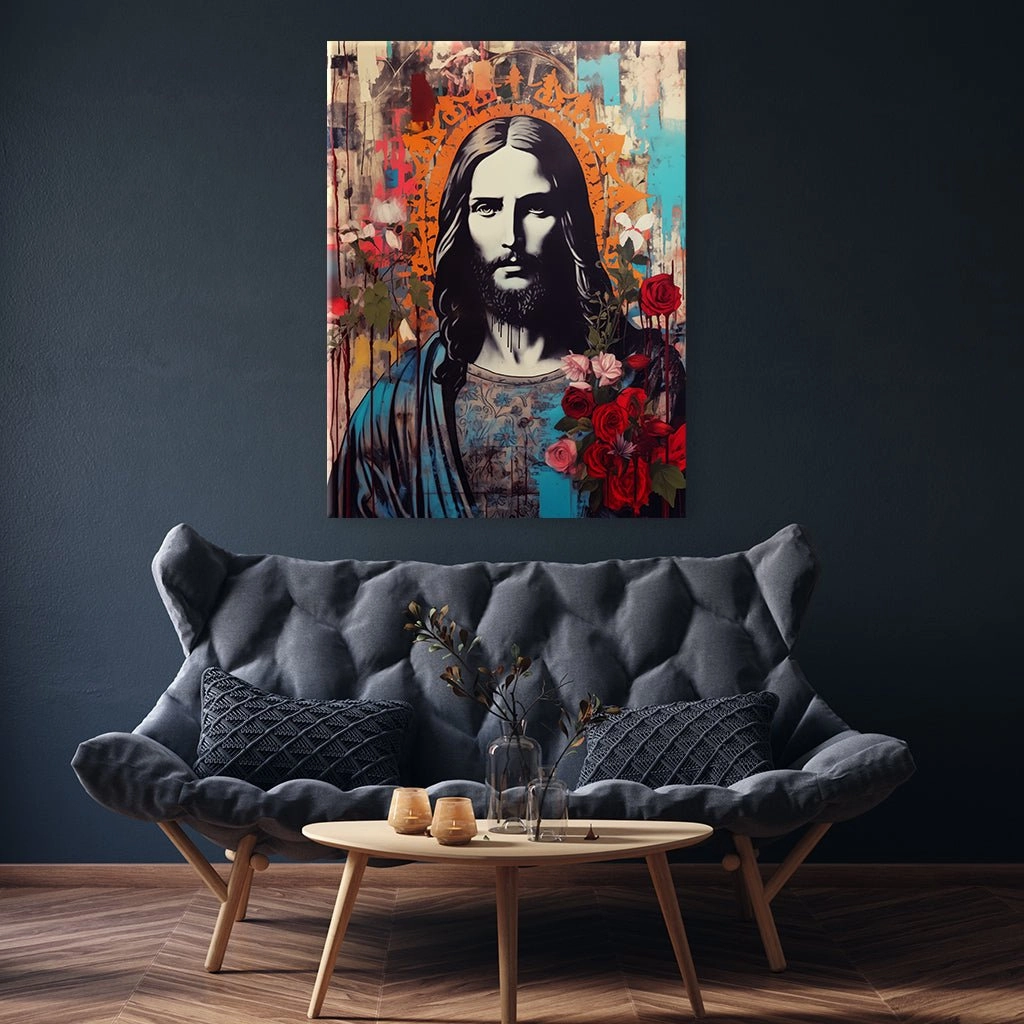 Jesus Pop Art by Frank Daske
