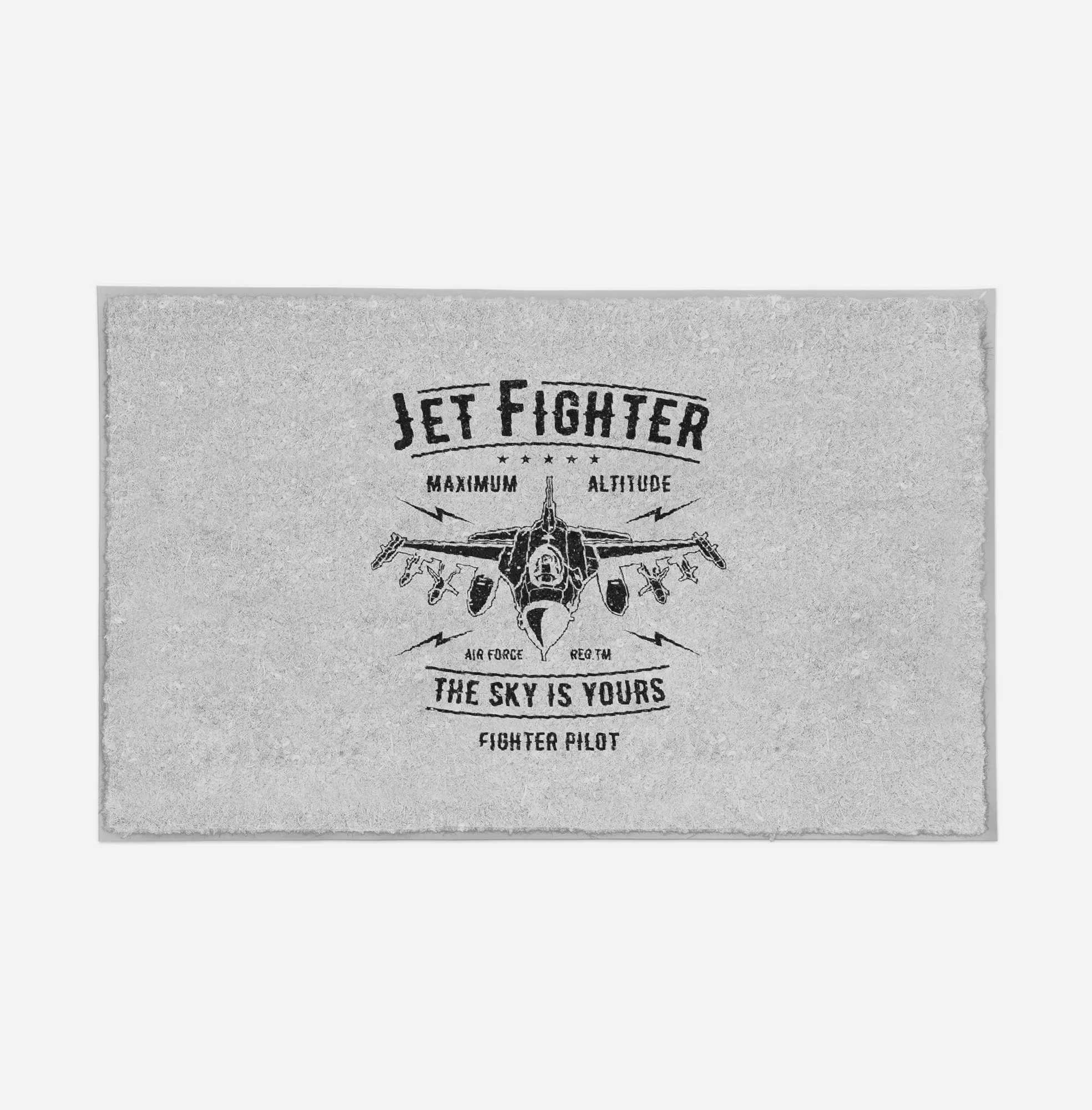 Jet Fighter - The Sky is Yours Designed Door Mats