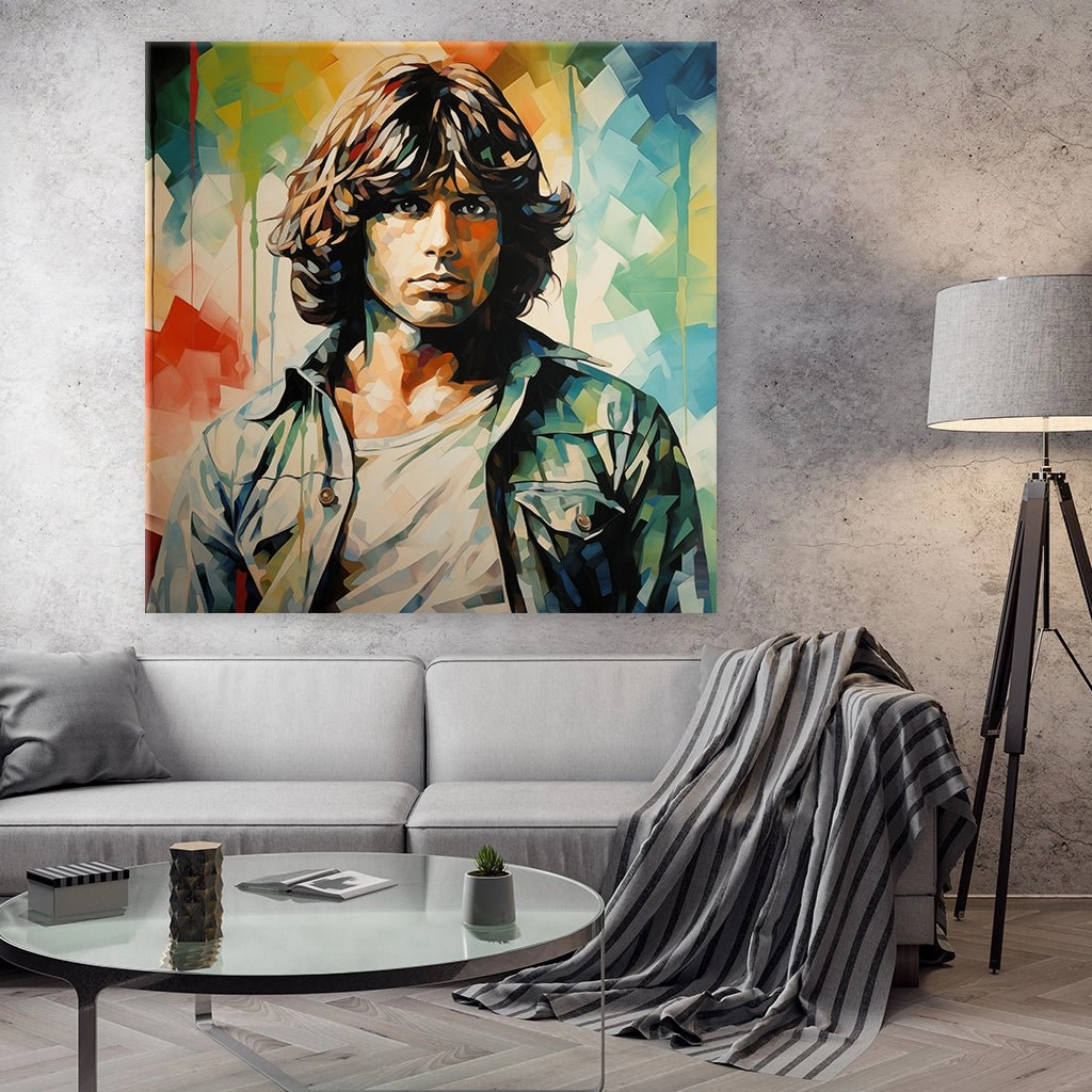 Jim Morrison - Pop Art Portrait by Frank Daske 
