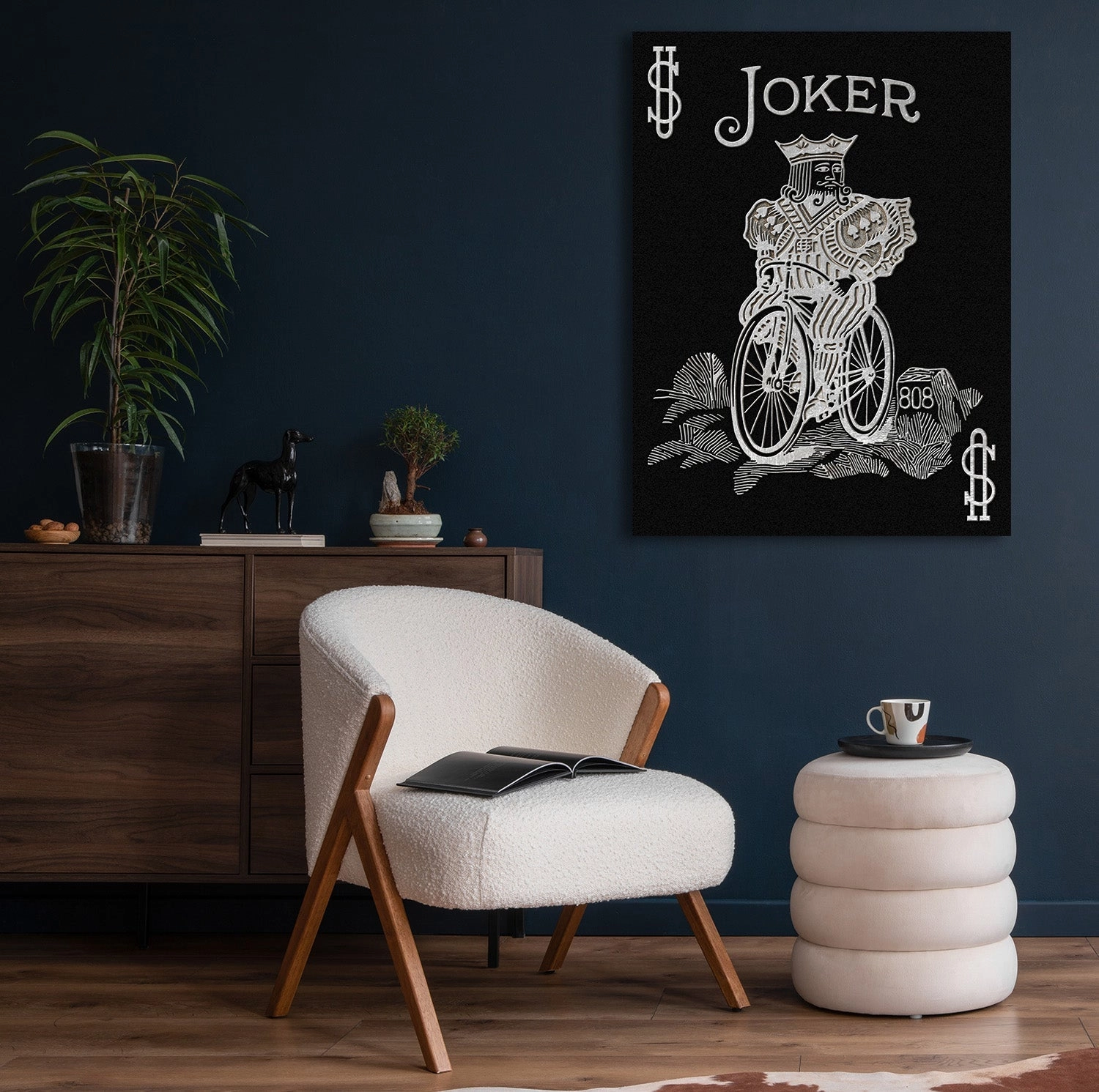 Joker by Frank Amoruso Silver on Acrylic