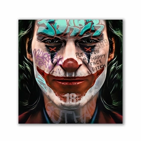 Jokerface by Zuppini framed mural artwork