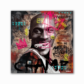 Jordan Smile by Zuppini framed mural artwork