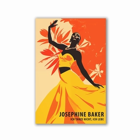 Josephine Baker - I don't dance, I live by Frank Daske framed mural artwork