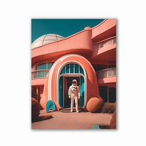 Journey into the future's heart by Iconica framed mural artwork