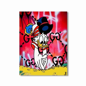 Jumping Dago by daveschloffiart framed mural artwork
