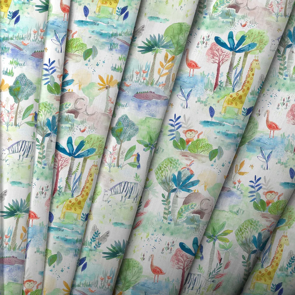 Jungle Fun Printed Cotton Made to Measure Roman Blinds Primary