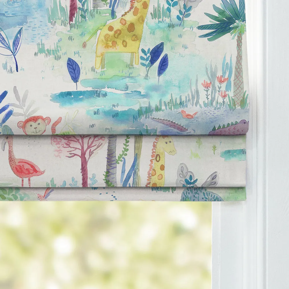 Jungle Fun Printed Cotton Made to Measure Roman Blinds Primary