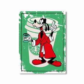 Karma Goofy by daveschloffiart framed mural artwork