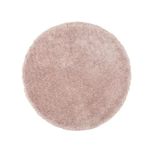 Kaste Memory Foam Round Rug 1500 Pink neutral everyday carpet