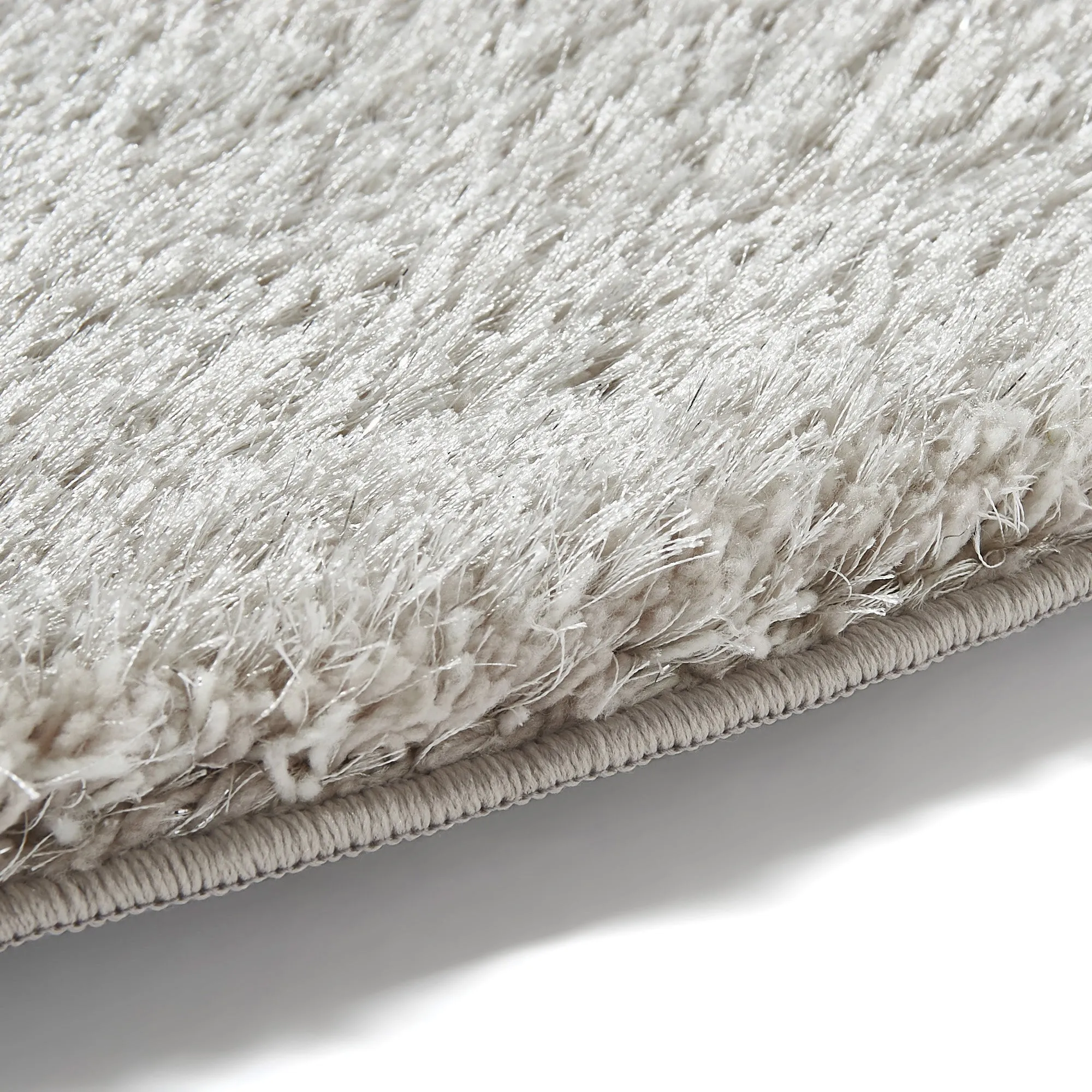 Kaste Memory Foam Round Rug Silver 1500