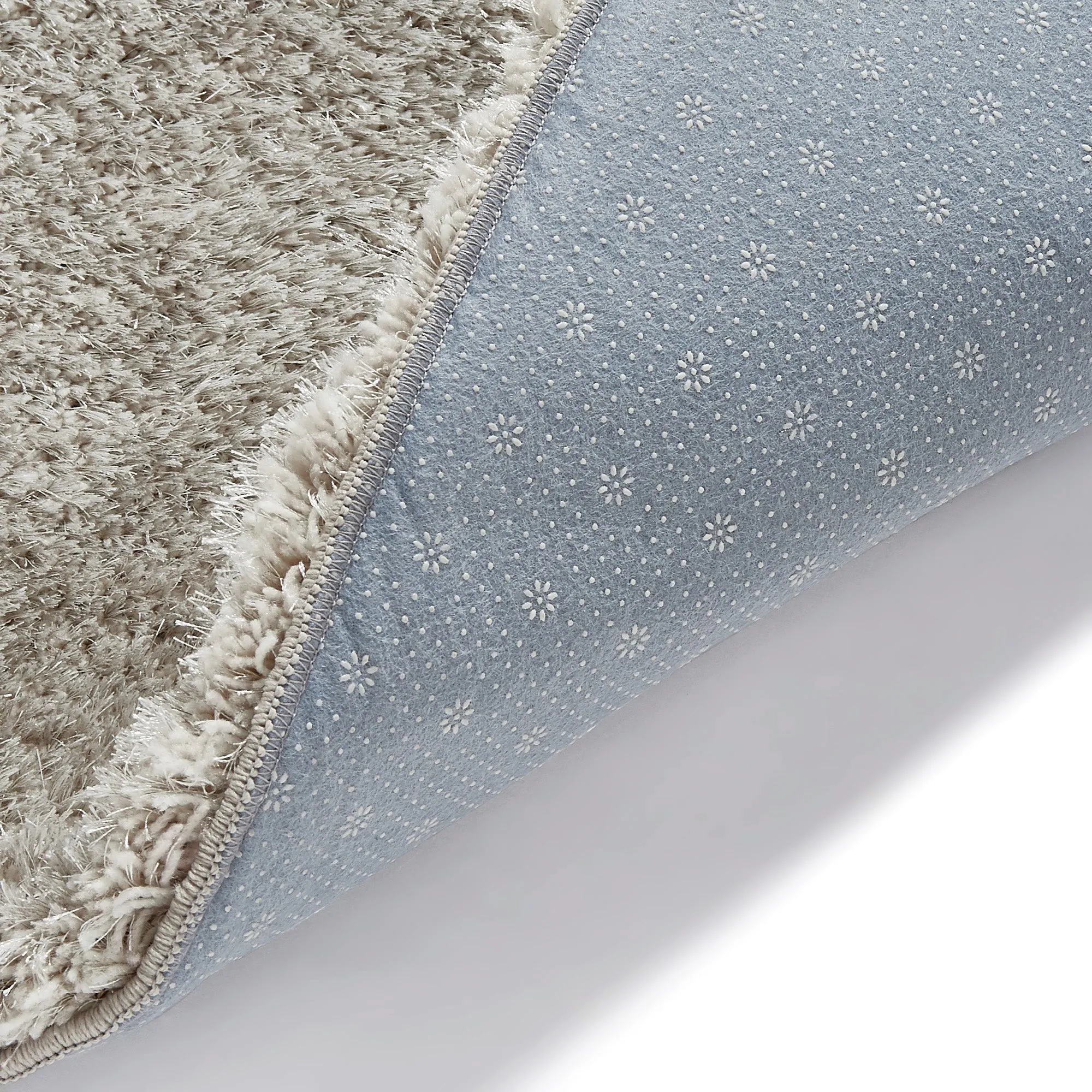 Kaste Memory Foam Round Rug Silver 1500