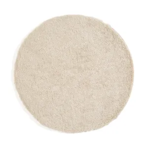 Kaste Memory Foam Rug Round Light Beige 1500 neutral everyday carpet