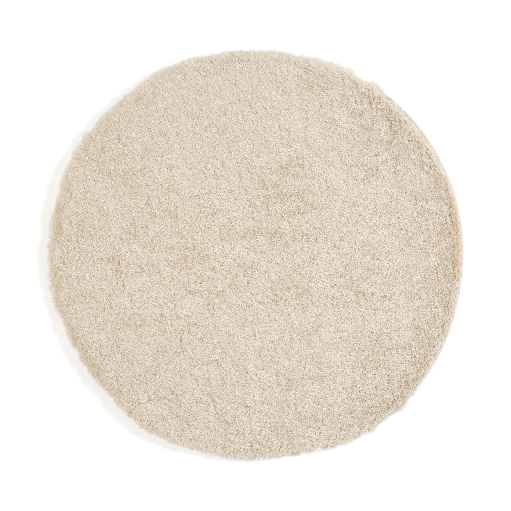 Kaste Memory Foam Rug Round Light Beige 1500 neutral everyday carpet