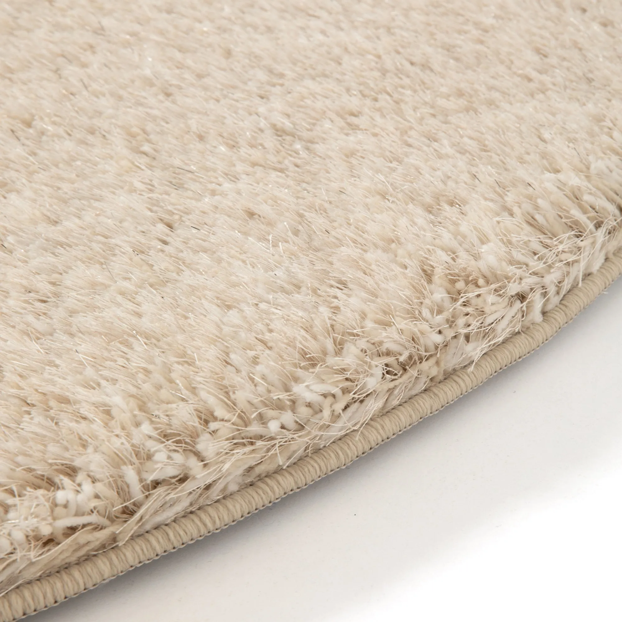 Kaste Memory Foam Rug Round Light Beige 1500