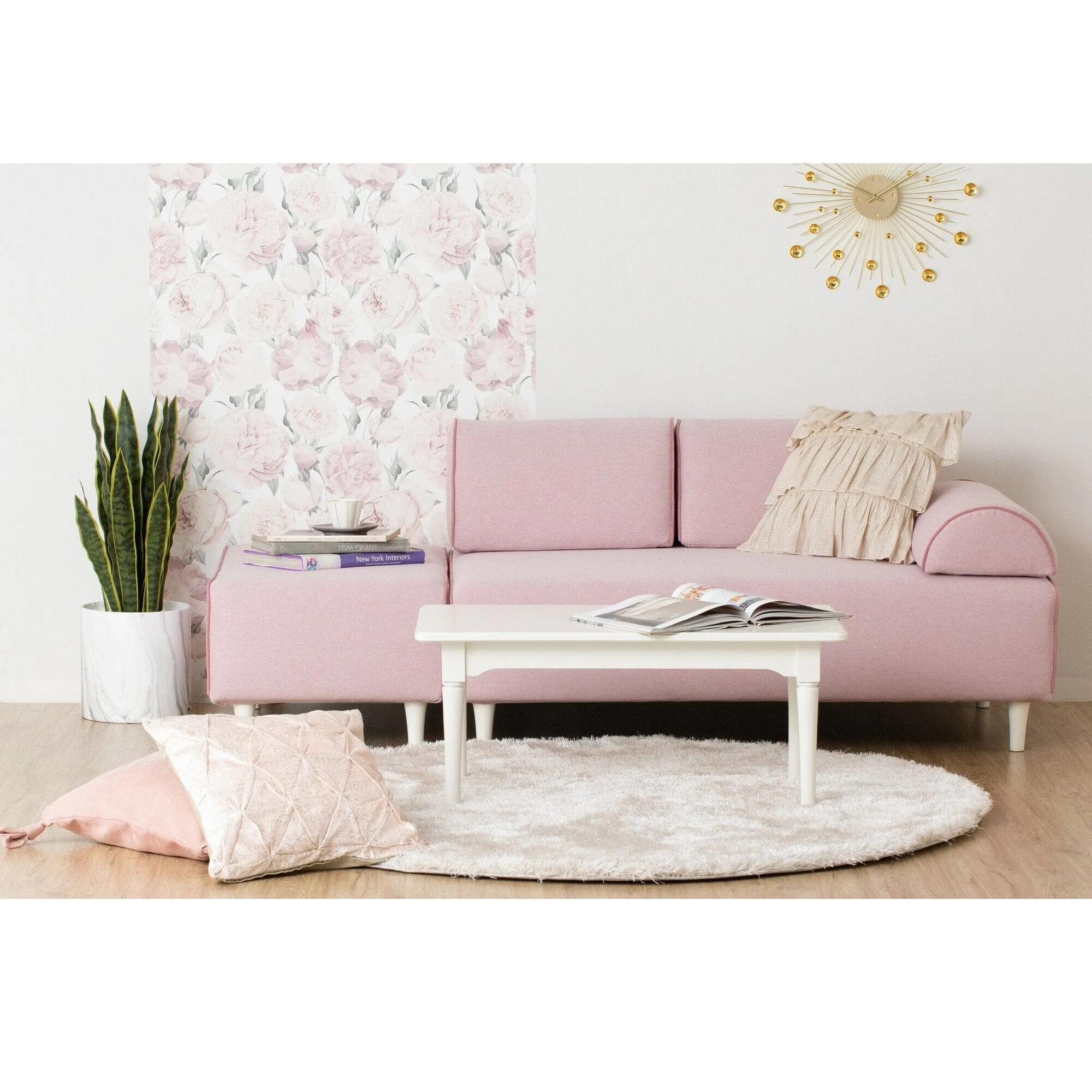 Kaste Memory Foam Rug Round Light Beige 1500